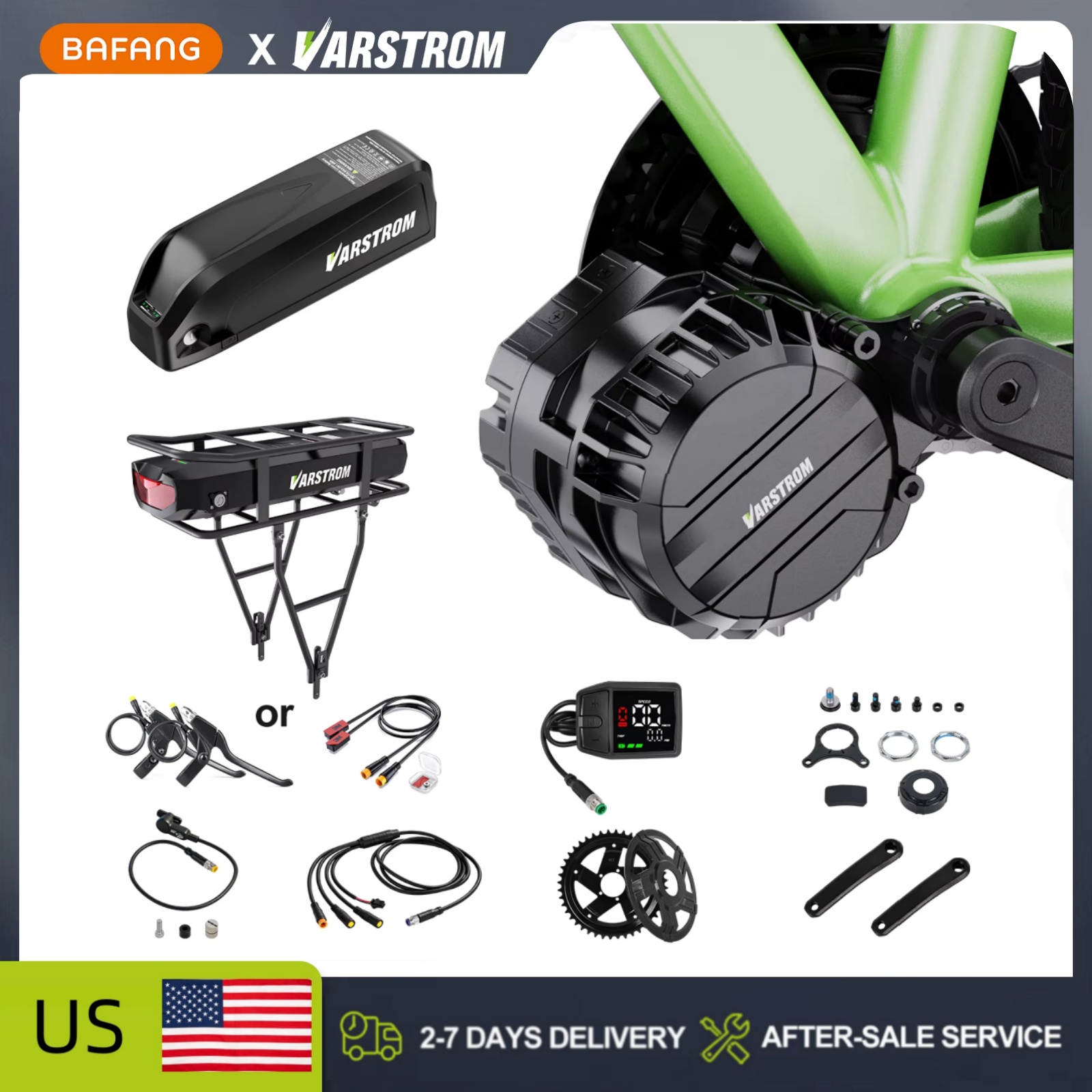 Side Hung Mid Drive Motor Kit - Varstrom 750W 48V Orta Motor Kiti,