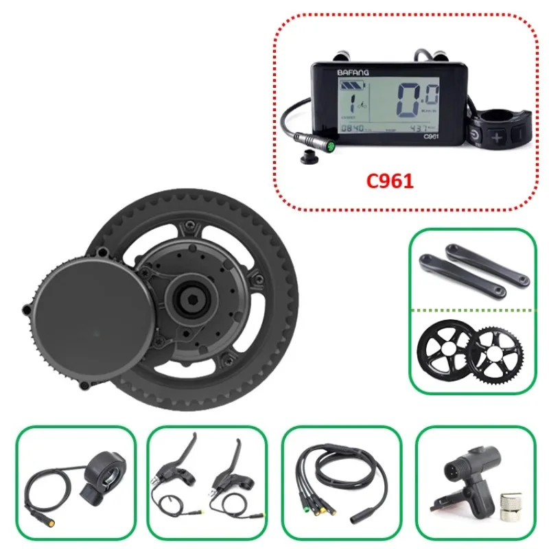 G340 Orta Motor Kiti, C961 Ekr - Mid Drive Conversion Kit 1000W incelemesi ve fiyatı