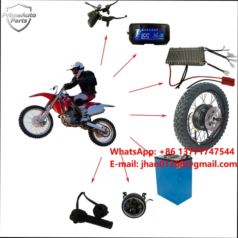 Yeni Elektrikli Dönüşüm Kiti 7 - 12000W Electric Motorcycle Hub Motor incelemesi ve fiyatı